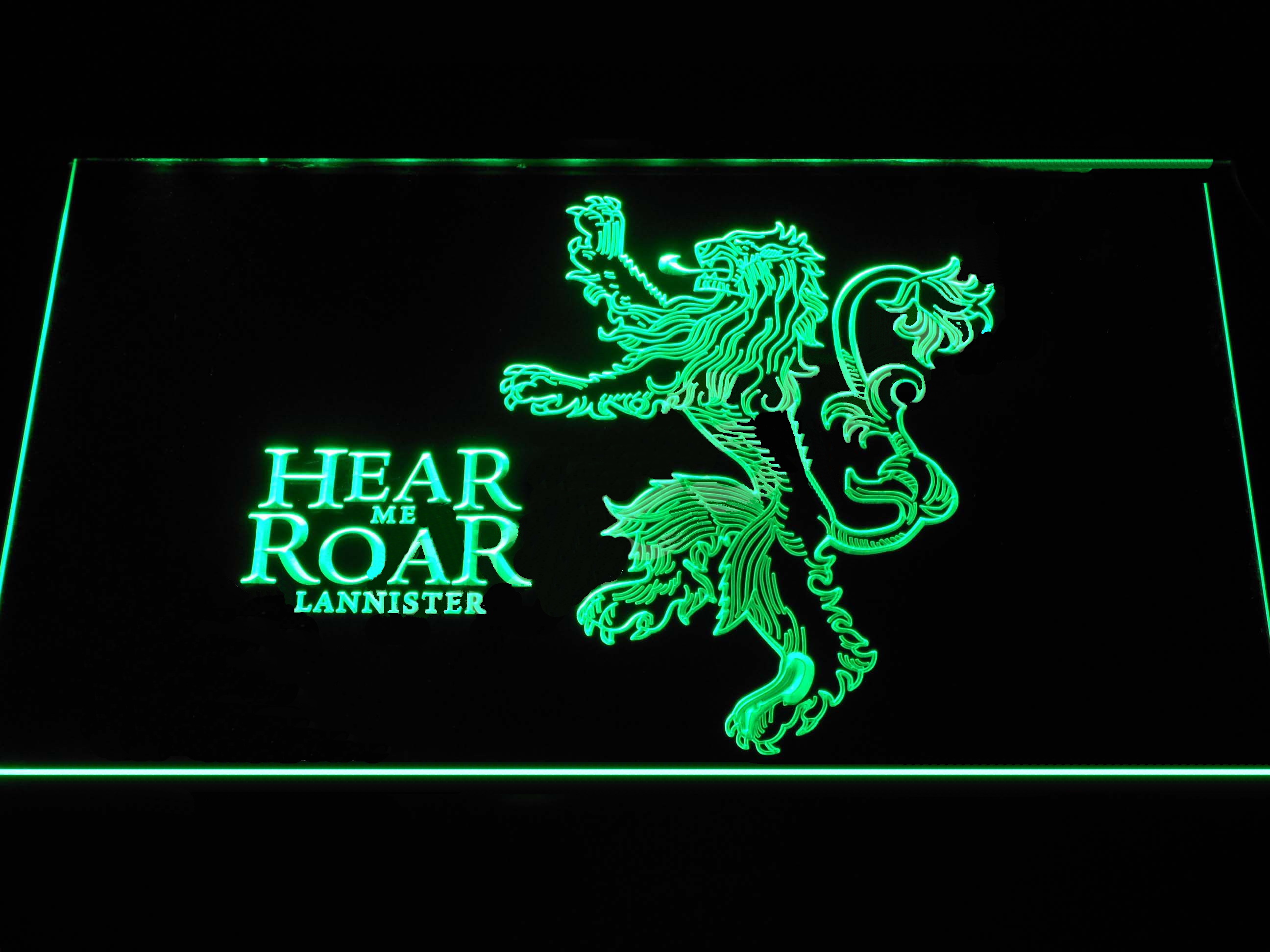 Game of Thrones Lannister Hear Me Roar LED Neon Sign